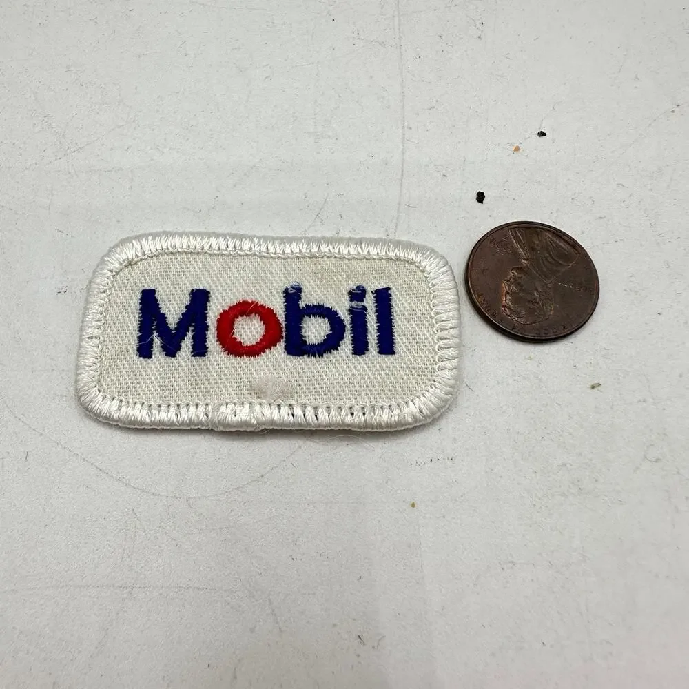 Exxon embroidered patch uniform nascar hotrod racing vintage kitsch